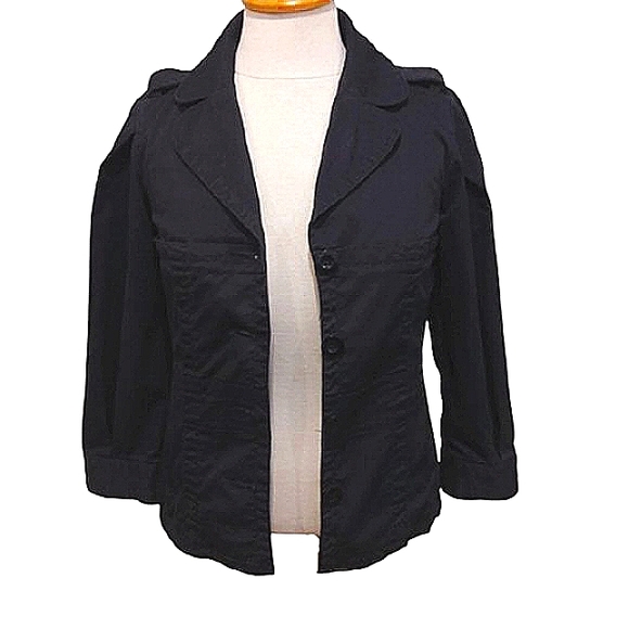 Marc Marc Jacob's Cotton 3/4 Sleeve Cotton Blend Casual Blazer- Sz. 2 - Picture 1 of 10
